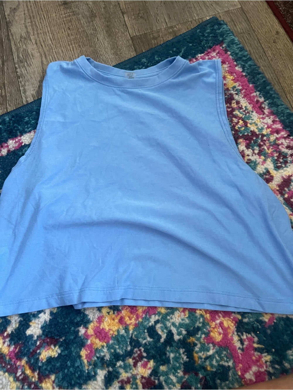 Beyond yoga Light Blue Sleeveless Crop Tank Top - Women
